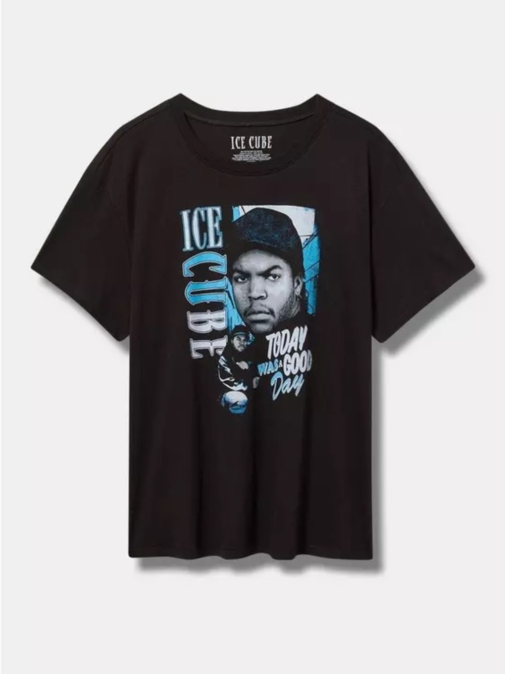 Torrid Ice Cube relax fit cotton boxy tee - size - deep black